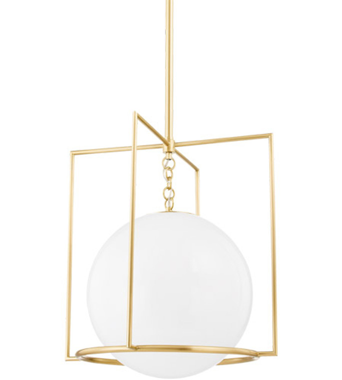 Mitzi 1 Light Large Pendant in Aged Brass H648701L-AGB