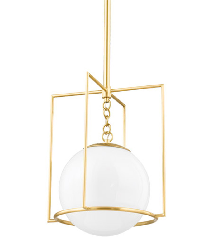 Mitzi 1 Light Small Pendant in Aged Brass H648701S-AGB