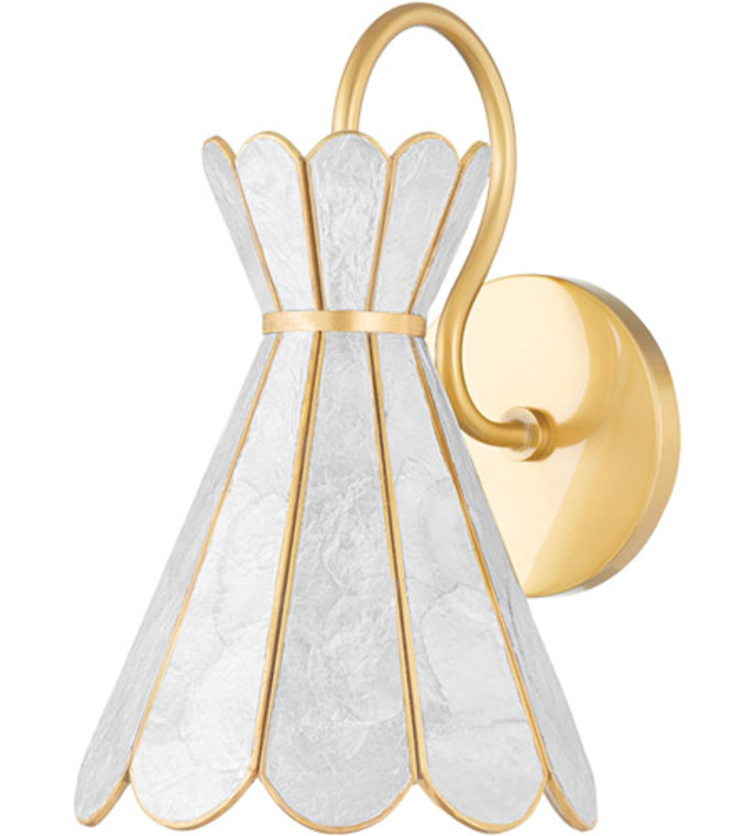 Mitzi 1 Light Sconce in Aged Brass H662101-AGB