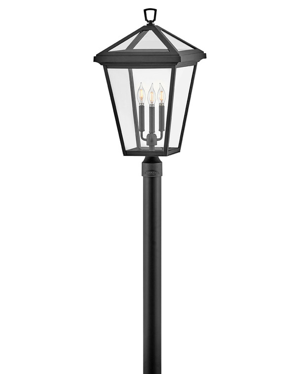 Hinkley Lighting Alford Place Large Post Top or Pier Mount Lantern in Museum Black LED Bulb(s) included 2563MB-LL