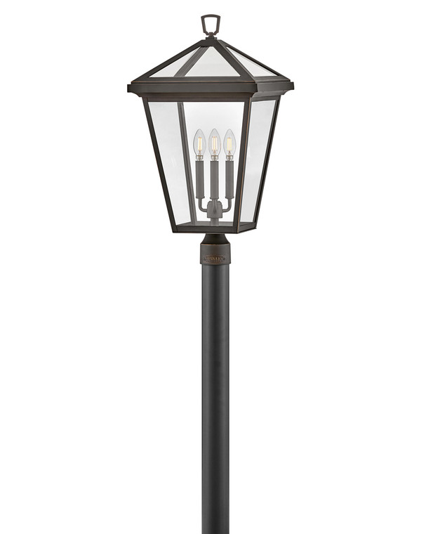 Hinkley Lighting Alford Place Large Post Top or Pier Mount Lantern in Oil Rubbed Bronze LED Bulb(s) included 2563OZ-LL