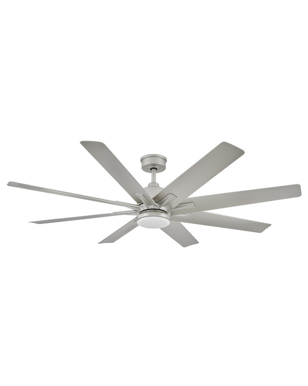 Hinkley Concur 66" LED Fan Indoor/Outdoor Brushed Nickel Fan Control included, 6 Spd HIRO:R 904566FBN-LWD