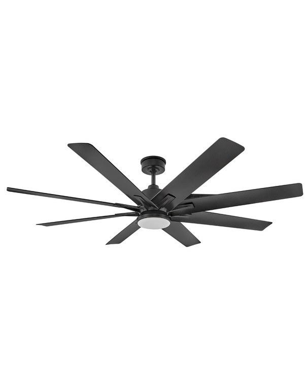 Hinkley Concur 66" LED Fan Indoor/Outdoor Matte Black Fan Control included, 6 Spd HIRO:R 904566FMB-LWD