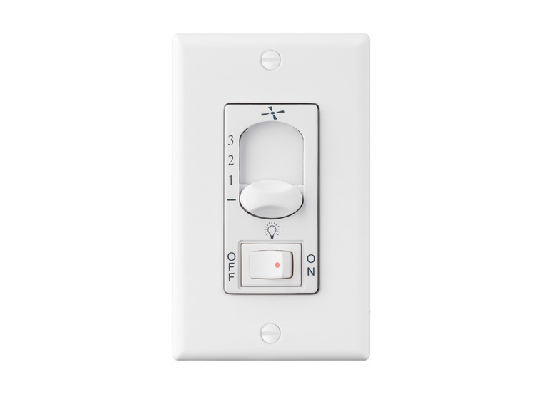 Visual Comfort Fan Wall Control - White in White  ESSWC-5-WH