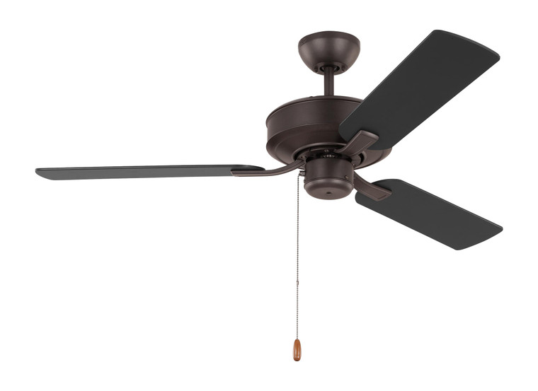 Generation Lighting Fan Linden 48'' traditional indoor bronze ceiling fan with reversible motor in Bronze Pull Chain Operation, 3-speed, Manual Reverse Switch 3LD48BZ