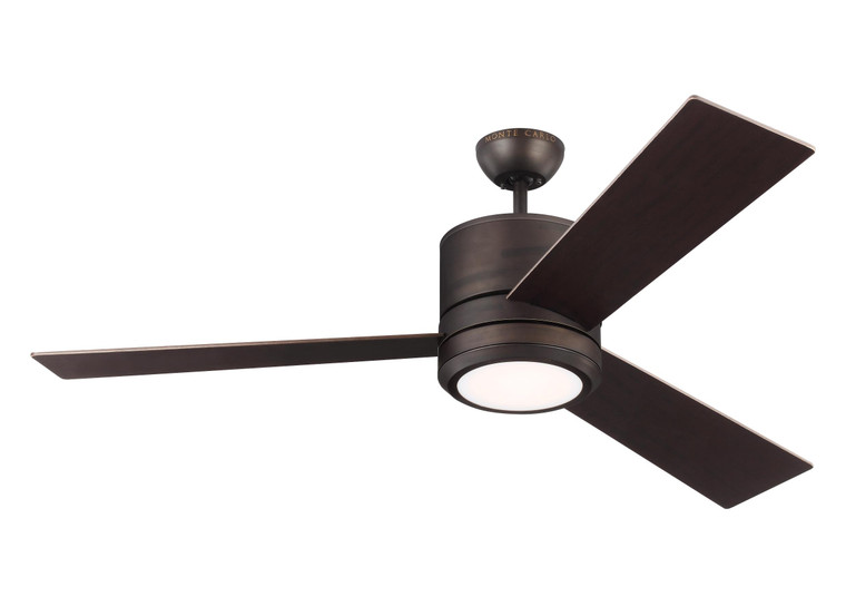 Visual Comfort Fan Vision 56 LED - Roman Bronze in Roman Bronze Wall Mount Control, 4-speed, Dimmer and Manual Reverse 3VNMR56RBD-V1