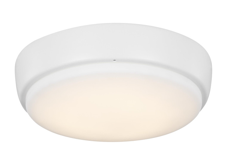 Visual Comfort Fan Dimmable 7" Matte White LED Ceiling Fan Light Kit  in Matte White  MC264RZW