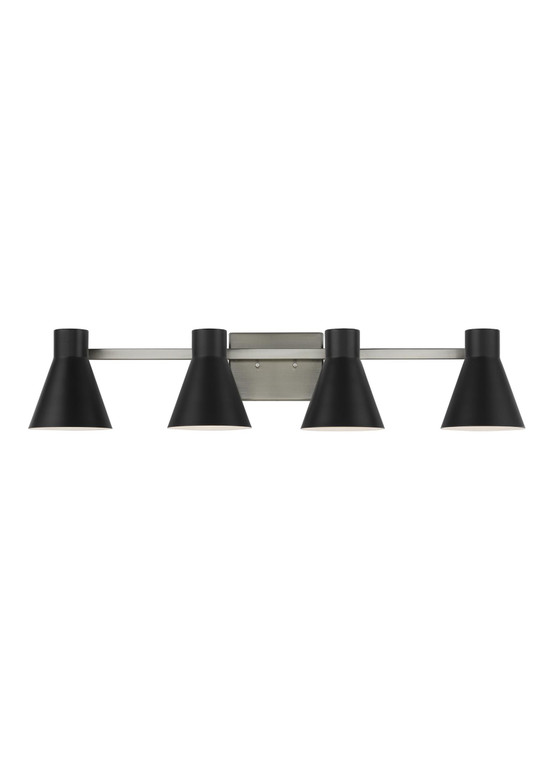 Generation Lighting Towner Transitional 4 Light Wall Bath Fixture in Brushed Nickel GL-4441304-962
