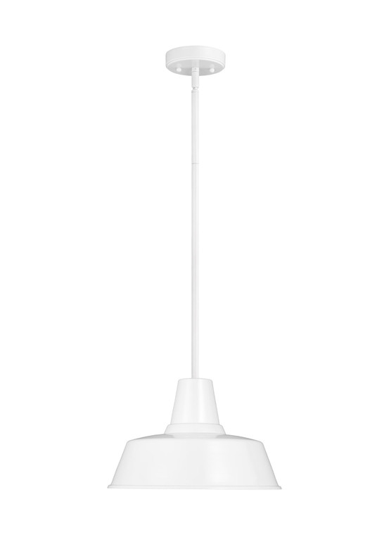 Visual Comfort Studio Sean Lavin Barn Light Traditional 1 Light Outdoor Fixture in White VCS-6237401-15