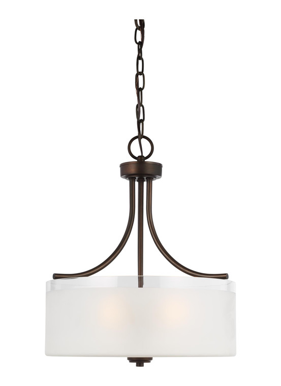 Generation Lighting Norwood Transitional 3 Light Pendant in Bronze GL-6539803EN3-710