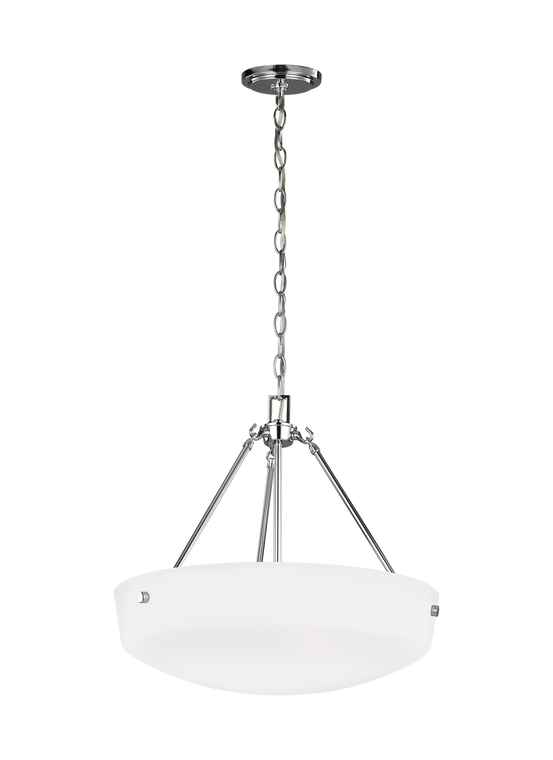 Generation Lighting Kerrville Transitional 3 Light Pendant in Chrome GL-6615203EN3-05