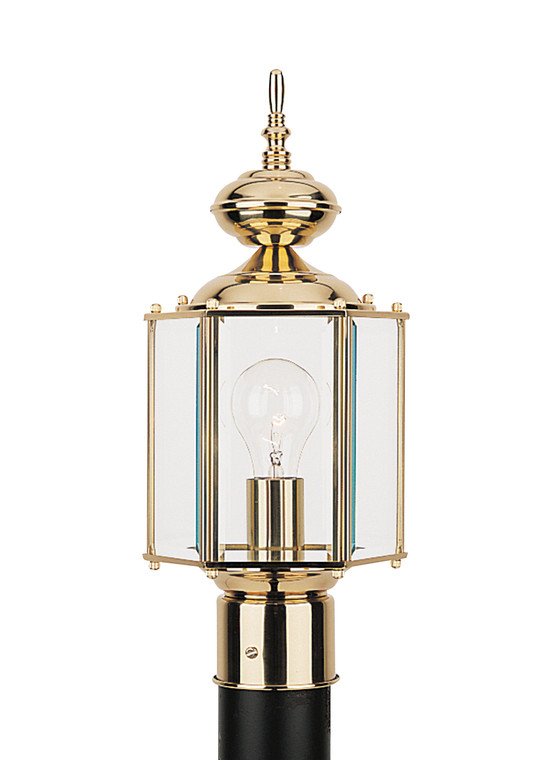 Generation Lighting Classico Traditional 1 Light Outdoor Fixture in Polished Brass GL-8209-02