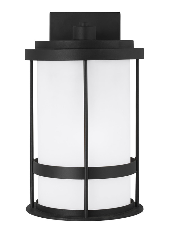 Generation Lighting Wilburn Transitional 1 Light Outdoor Fixture in Black GL-8690901DEN3-12