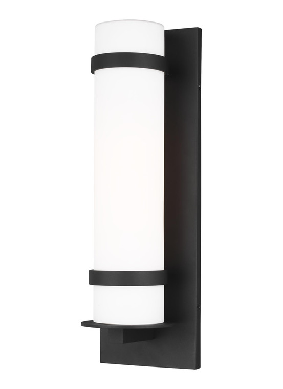 Generation Lighting Alban Modern 1 Light Outdoor Fixture in Black GL-8718301-12
