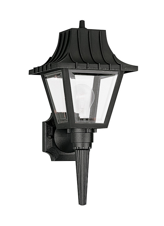 Generation Lighting Polycarbonate Outdoor Traditional 1 Light Outdoor Fixture in Black GL-8720-32