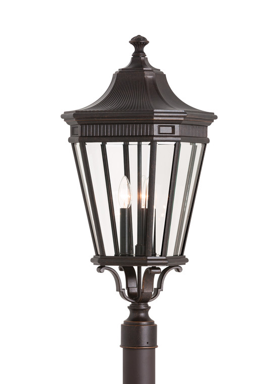 Generation Lighting Cotswold Lane Traditional 3 Light Outdoor Fixture in Grecian Bronze GL-OL5408GBZ