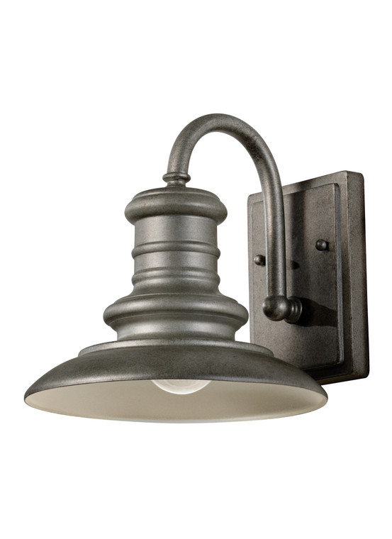 Generation Lighting Redding Station Period Inspired 1 Light Outdoor Fixture in Tarnished Silver GL-OL8600TRD