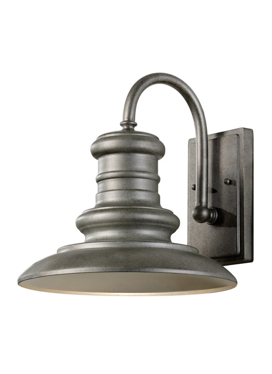 Generation Lighting Redding Station Period Inspired 1 Light Outdoor Fixture in Tarnished Silver GL-OL8601TRD
