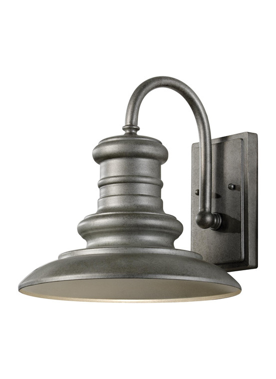 Generation Lighting Redding Station Period Inspired 1 Light Outdoor Fixture in Tarnished Silver GL-OL8601TRD-L1