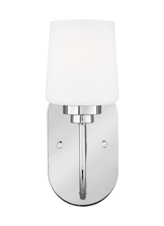 Generation Lighting Windom Traditional 1 Light Wall Bath Fixture in Chrome GL-4102801-05