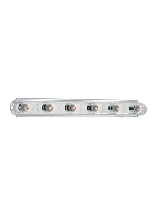 Generation Lighting De-Lovely Traditional 6 Light Wall Bath Fixture in Chrome GL-4702-05