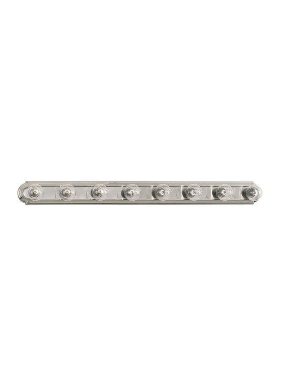Generation Lighting De-Lovely Traditional 8 Light Wall Bath Fixture in Brushed Nickel GL-4703-962