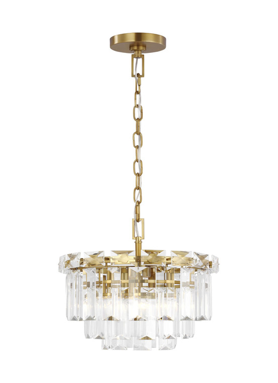 Visual Comfort Studio Chapman & Myers Arden Contemporary/Modern 4 Light Chandelier in Burnished Brass VCS-CC1254BBS