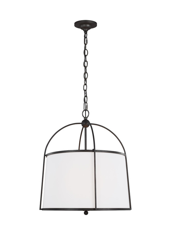 Visual Comfort Studio Chapman & Myers Stonington Transitional 2 Light Chandelier in Smith Steel VCS-CP1112SMS