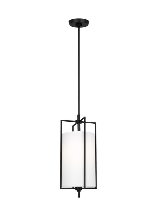 Visual Comfort Studio Chapman & Myers Perno Transitional 1 Light Pendant in Aged Iron VCS-CP1401AI