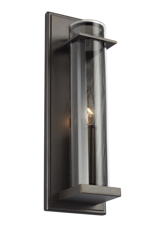 Visual Comfort Studio Sean Lavin Silo Transitional 1 Light Wall Bath Fixture in Antique Bronze VCS-WB1874ANBZ