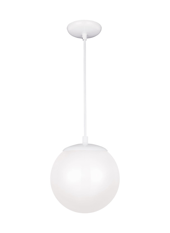 Visual Comfort Studio - Studio Collection Leo - Hanging Globe Contemporary 1 Light Pendant in White VCS-6018-15