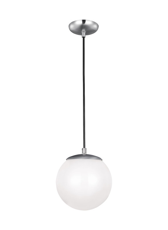 Visual Comfort Studio - Studio Collection Leo - Hanging Globe Contemporary 1 Light Pendant in Satin Aluminum VCS-6018EN3-04