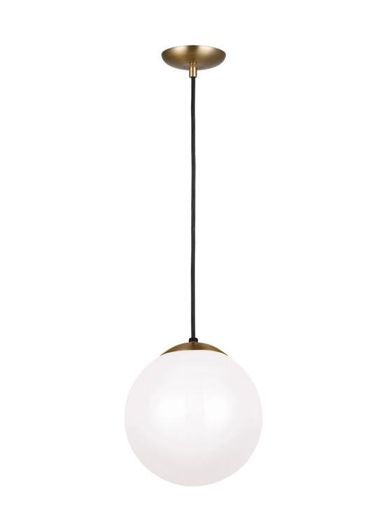 Visual Comfort Studio - Studio Collection Leo - Hanging Globe Contemporary 1 Light Pendant in Satin Brass VCS-6020EN3-848
