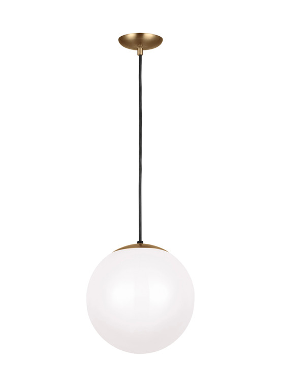 Visual Comfort Studio - Studio Collection Leo - Hanging Globe Contemporary 1 Light Pendant in Satin Brass VCS-6022EN3-848