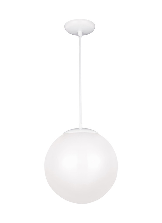 Visual Comfort Studio - Studio Collection Leo - Hanging Globe Contemporary 1 Light Pendant in White VCS-6024-15