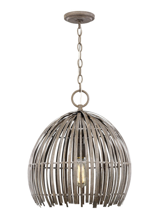 Visual Comfort Studio - Studio Collection Hanalei Transitional 1 Light Pendant in Washed Pine VCS-6622701-872
