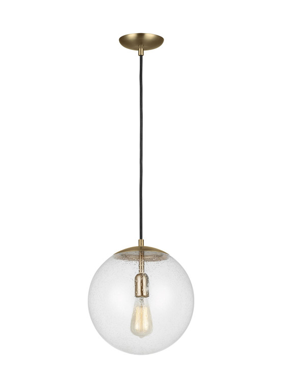Visual Comfort Studio - Studio Collection Leo - Hanging Globe Contemporary 1 Light Pendant in Satin Brass VCS-6701801-848