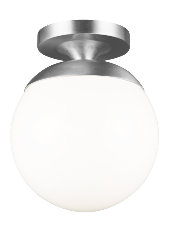 Visual Comfort Studio - Studio Collection Leo - Hanging Globe Contemporary 1 Light Ceiling Fixture in Satin Aluminum VCS-7518-04