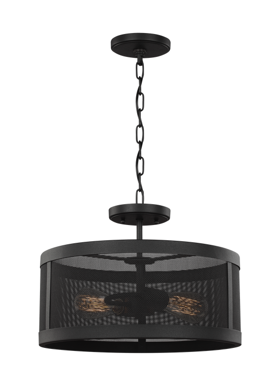 Visual Comfort Studio - Studio Collection Gereon Modern 2 Light Ceiling Fixture in Black VCS-7728502-12