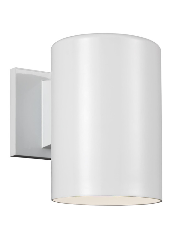 Visual Comfort Studio - Studio Collection Outdoor Cylinders Transitional 1 Light Outdoor Fixture in White VCS-8313801-15/T