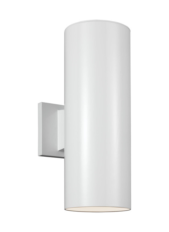 Visual Comfort Studio - Studio Collection Outdoor Cylinders Transitional 2 Light Outdoor Fixture in White VCS-8313802-15