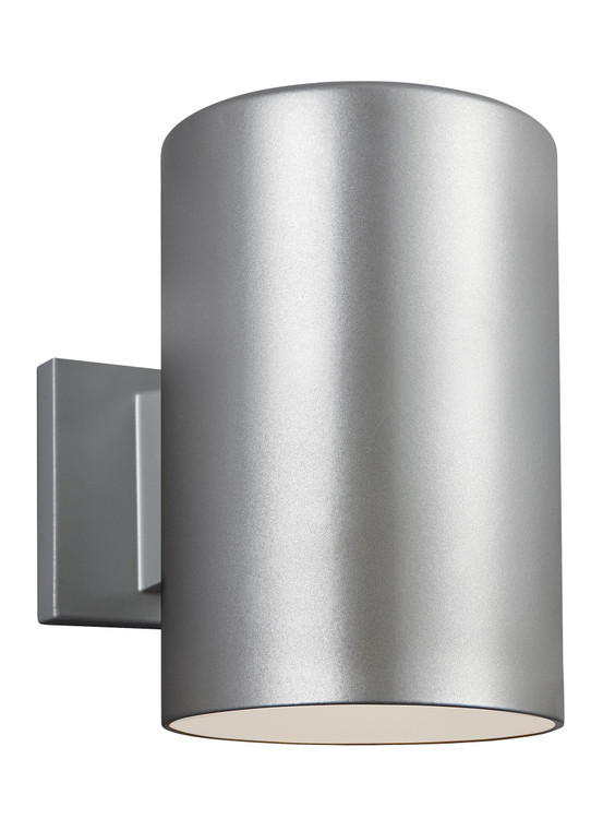Visual Comfort Studio - Studio Collection Outdoor Cylinders Transitional 1 Light Outdoor Fixture in Painted Brushed Nickel VCS-8313901-753