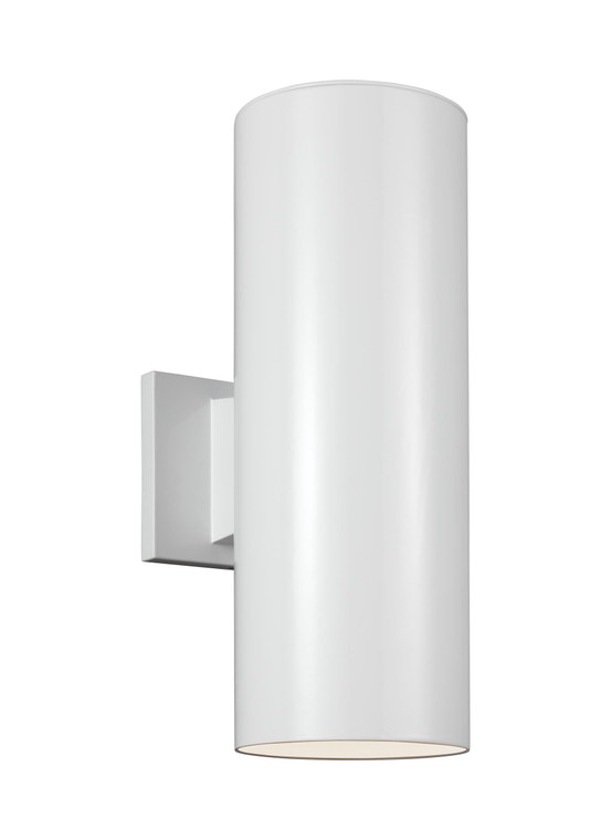 Visual Comfort Studio - Studio Collection Outdoor Cylinders Transitional 2 Light Outdoor Fixture in White VCS-8413897S-15
