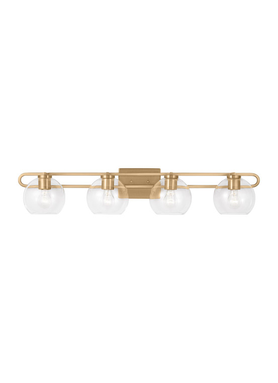 Visual Comfort Studio - Studio Collection Codyn Modern 4 Light Wall Bath Fixture in Satin Brass VCS-4455704-848