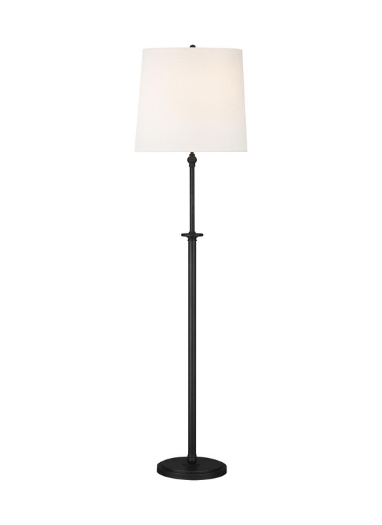 Visual Comfort Studio Thomas O'Brien Capri Traditional 2 Light Lamp in Aged Iron VCS-TT1012AI1