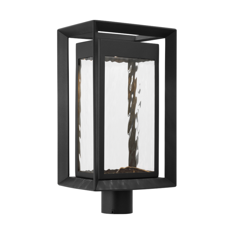 Visual Comfort Studio Sean Lavin Urbandale Modern Large LED Post Lantern in Textured Black OL13707TXB-L1