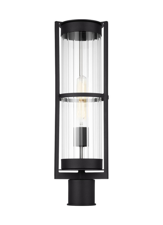 Visual Comfort Studio  - Studio Collection  Alcona Transitional One Light Outdoor Post Lantern in Black 8226701EN7-12