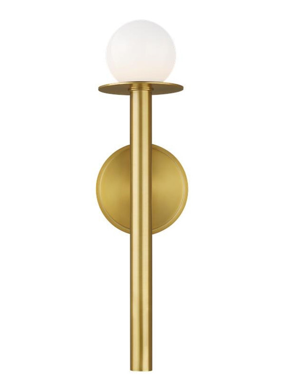 Visual Comfort Studio Kelly Wearstler Nodes Contemporary Sconce in Burnished Brass KW1001BBS