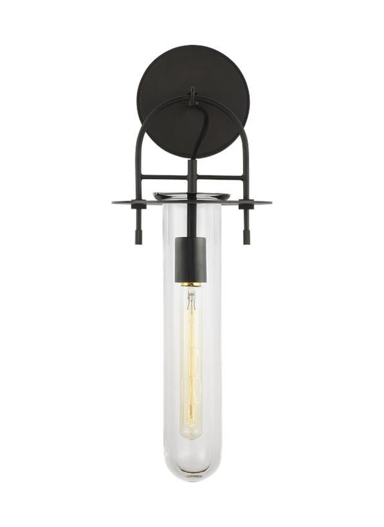 Visual Comfort Studio Kelly Wearstler Nuance Contemporary Sconce in Aged Iron KW1061AI