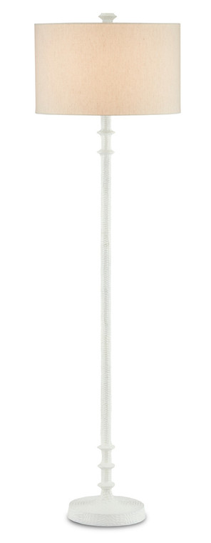 Currey & Co. Gallo White Floor Lamp 8000-0106